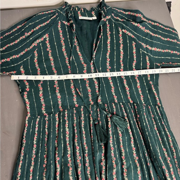 Roller Rabbit Garnet Mateaus Dark Green Stripe Cotton Dress - Picture 9 of 11